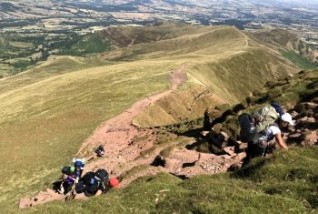 Collyer’s Duke of Edinburgh students at the Brecon Beacons.