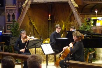 Collyer’s students performing at St Mary’s church