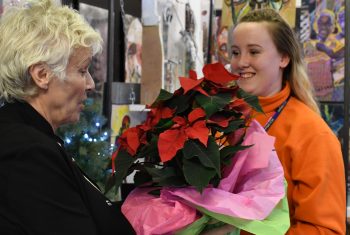 Dame Julie Walters and fans