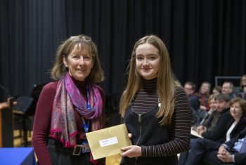 Ann Donoghue with Alice Hazell (Excellence in German prizewinner)