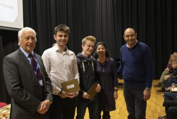 Dr David Skipp with Mercers’ Exhibition Prize winners (2)