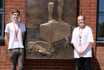 Collyer’s Student Governors Joe Bensusan and Rach Hughes