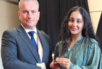 Sport Awards - Hanfa Iqbal recieves her Women's Baksetball Most Improved Player Prize_